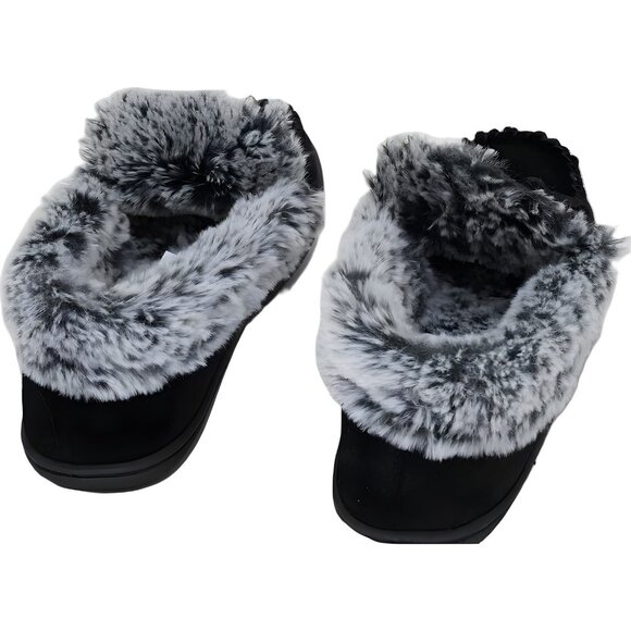 Charter Club Dorenda Moccasin Slippers Black Cozy Lined Women's US 8M - Picture 3 of 6
